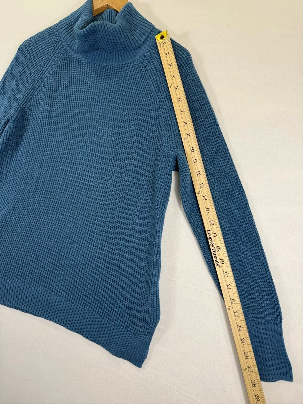 J. Crew Sky Blue Turtleneck Knit Sweater